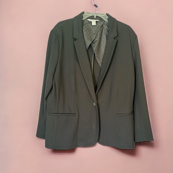 Classic Style Old Navy  Ponte Knit Black Blazer XXL - Picture 1 of 3